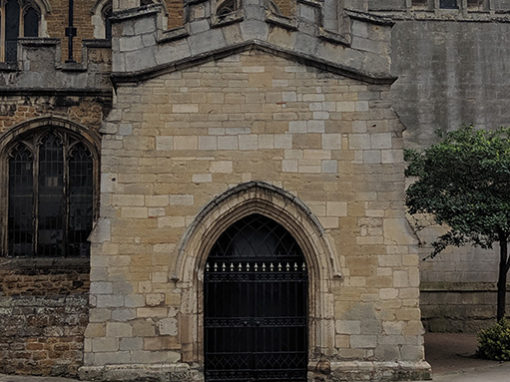 Entrance of St Dionysius church